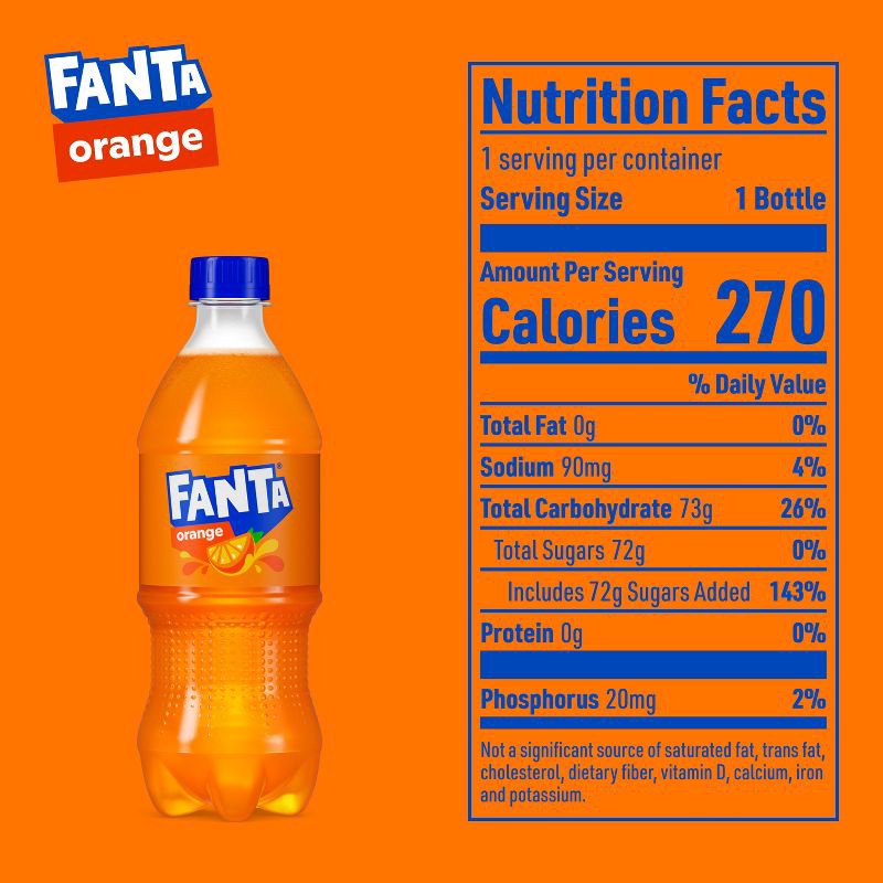 slide 6 of 6, Fanta Orange Soda - 20 fl oz Bottle, 20 fl oz