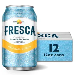 Fresca Original Citrus Soda - 12pk/12 fl oz Cans