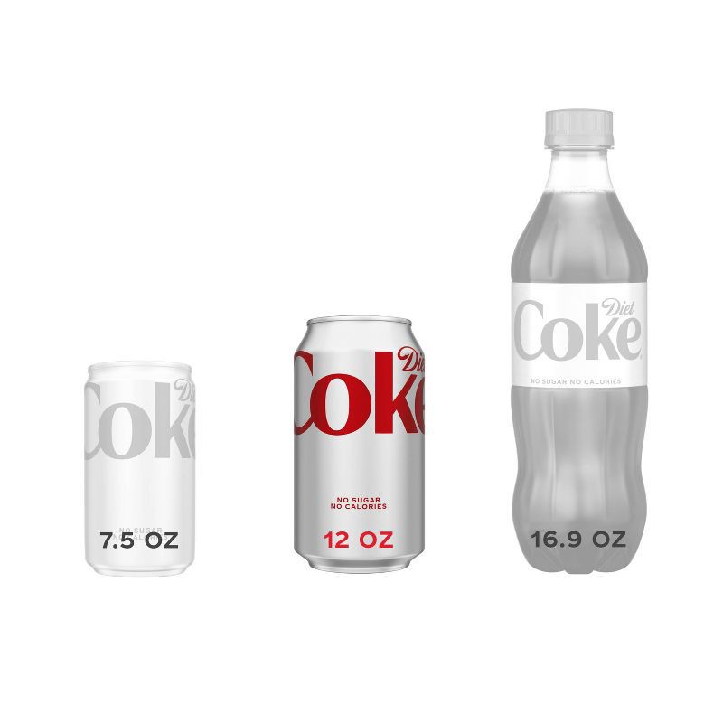 slide 2 of 6, Diet Coke Soda - 12pk/12 fl oz Cans, 12 ct; 12 fl oz