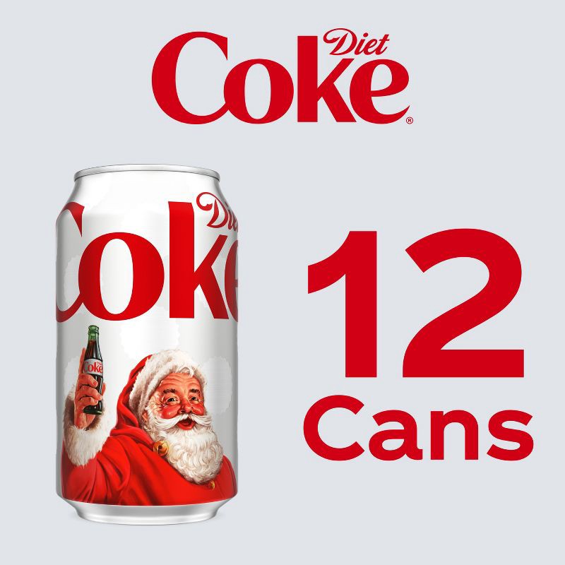 slide 4 of 6, Diet Coke Soda - 12pk/12 fl oz Cans, 12 ct; 12 fl oz
