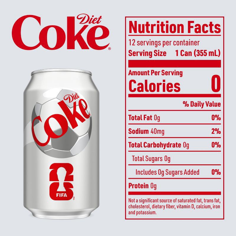 slide 6 of 6, Diet Coke Soda - 12pk/12 fl oz Cans, 12 ct; 12 fl oz