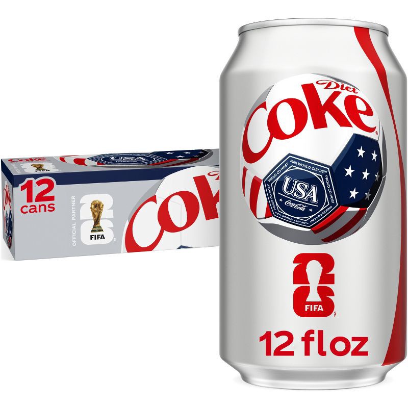 slide 1 of 11, Diet Coke Soda - 12pk/12 fl oz Cans, 12 ct; 12 fl oz