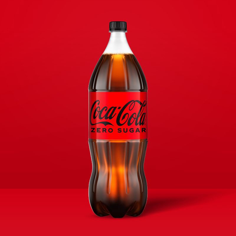 slide 2 of 8, Coca-Cola Zero Sugar Soda - 2 L Bottle, 2 liter