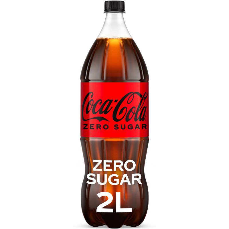 slide 1 of 8, Coca-Cola Zero Sugar Soda - 2 L Bottle, 2 liter