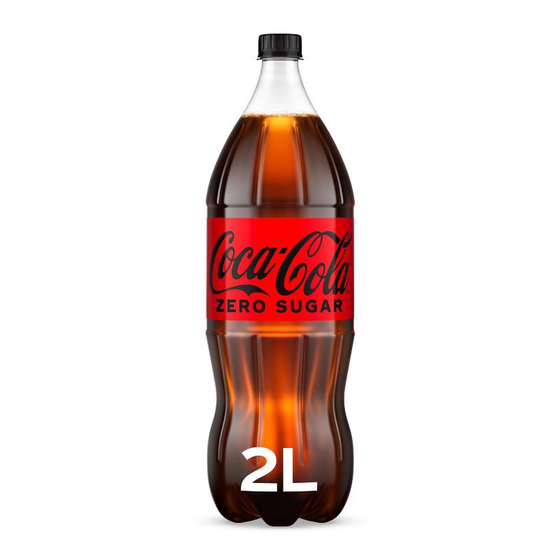 slide 1 of 12, Coca-Cola Zero Sugar Soda - 2 L Bottle, 2 liter