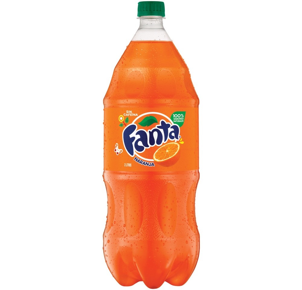 slide 2 of 3, Fanta Orange Soda - 2 L Bottle, 2 liter