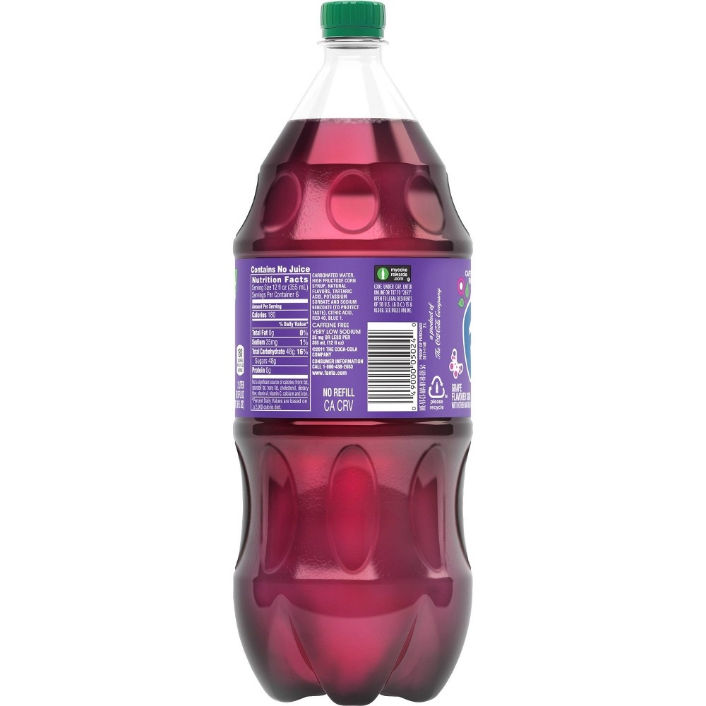 slide 3 of 3, Fanta Grape Soda Bottle, 2 liter