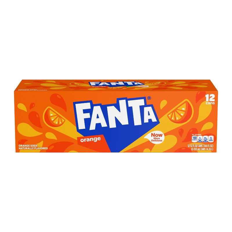 slide 6 of 6, Fanta Orange Soda - 12pk/12 fl oz Cans, 12 ct; 12 fl oz