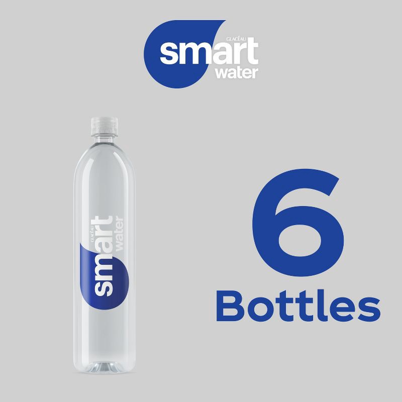 slide 6 of 7, smartwater Bottles - 6pk/33.8 fl oz, 6 ct; 33.8 fl oz