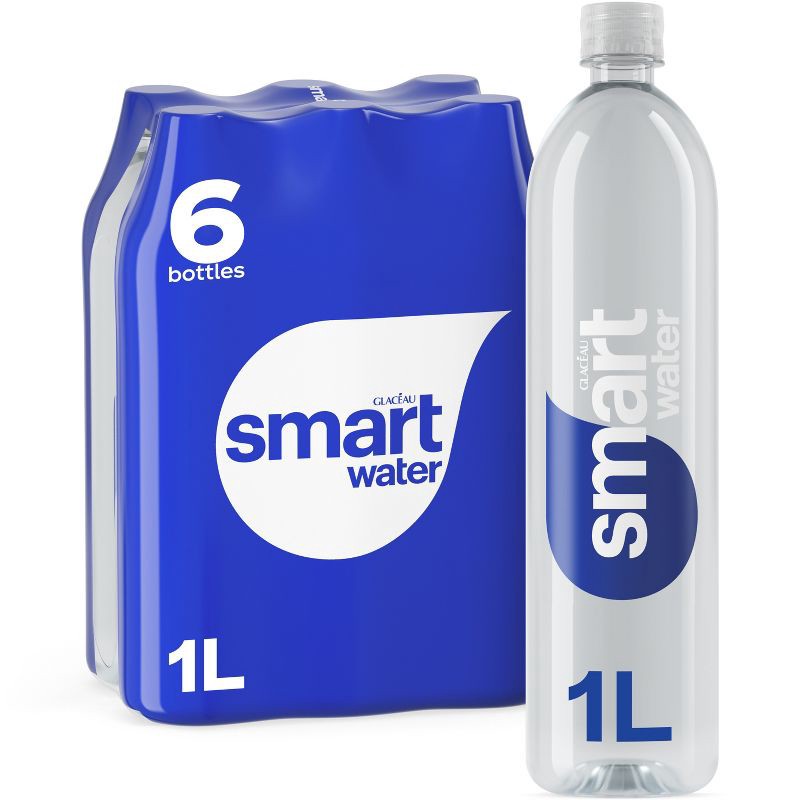 slide 1 of 8, smartwater Bottles - 6pk/33.8 fl oz: Mineral Water, 6 ct; 33.8 fl oz
