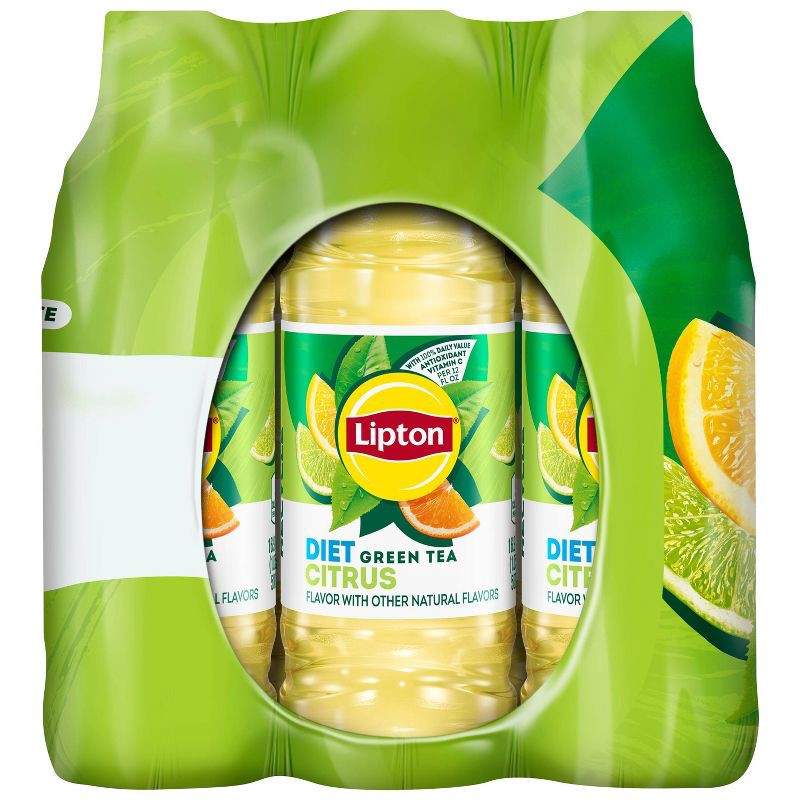 slide 2 of 3, Lipton RTD Lipton Diet Green Tea With Citrus - 12pk/16.9 fl oz Bottles, 12 ct; 16.9 fl oz