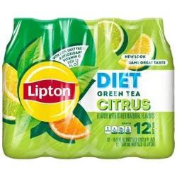 Lipton RTD Lipton Diet Green Tea With Citrus - 12pk/16.9 fl oz Bottles