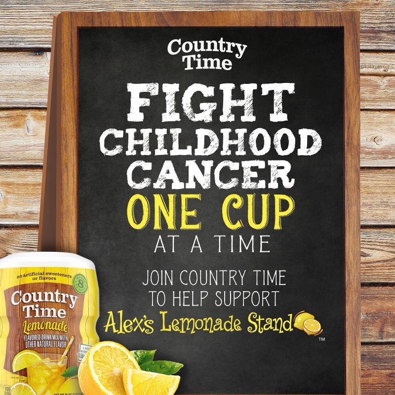 slide 9 of 9, Country Time Lemonade Drink Mix - 19oz Canister, 19 oz