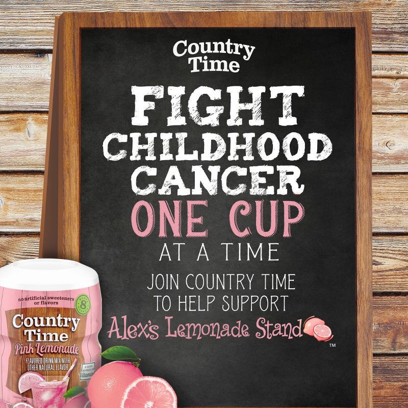 slide 9 of 13, Country Time Pink Lemonade Drink Mix - 19oz Canister, 19 oz