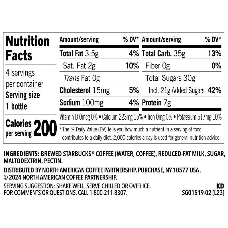 slide 6 of 6, Starbucks RTD Starbucks Frappuccino Coffee Drink - 4pk/9.5 fl oz Glass Bottles, 4 ct; 9.5 fl oz