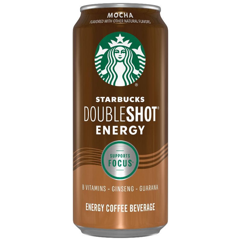 slide 1 of 7, Starbucks RTD Starbucks Doubleshot Energy Mocha Fortified Energy Coffee Drink - 15 fl oz Can, 15 fl oz