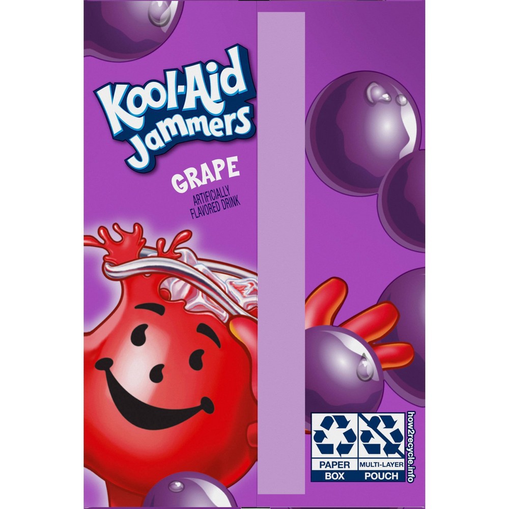 slide 11 of 12, Kool-Aid Jammers Grape Artificially Flavored Soft Drink, 10 ct; 6 fl oz