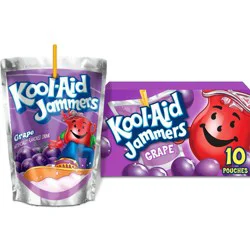 Kool-Aid Jammers Grape Juice Drinks - 10pk/6 fl oz Pouches