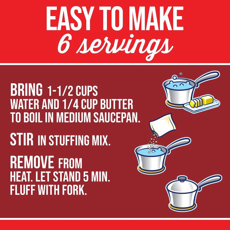 slide 5 of 10, Stove Top Stuffing Mix for Turkey - 6oz, 6 oz