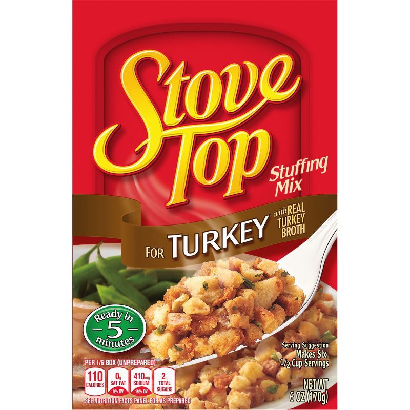 slide 9 of 10, Stove Top Stuffing Mix for Turkey - 6oz, 6 oz