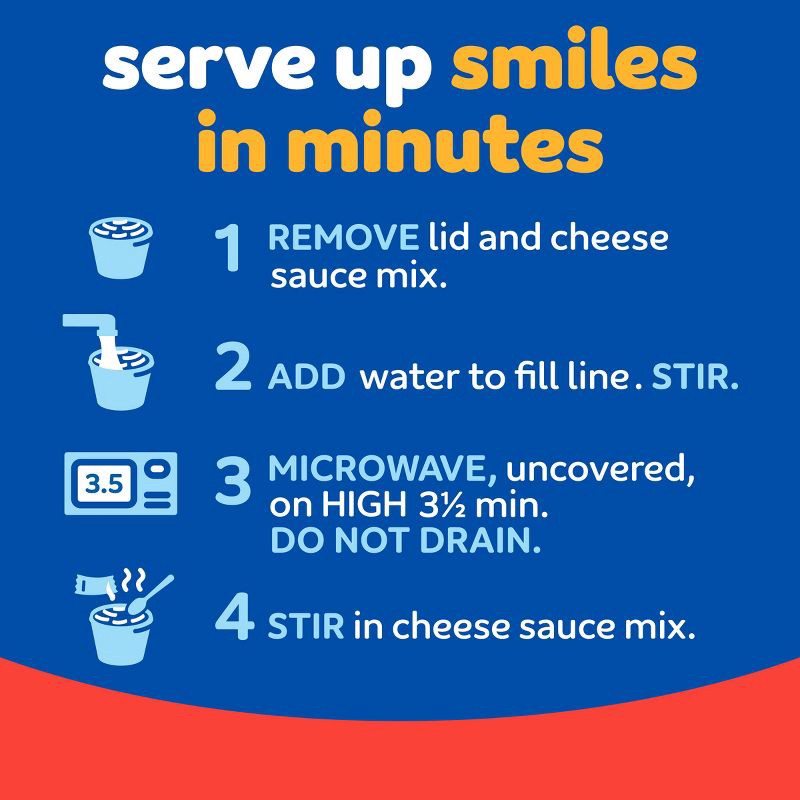 slide 5 of 9, Kraft Triple Cheese Mac and Cheese Cups Easy Microwavable Dinner - 8.2oz/4ct, 8.2 oz, 4 ct