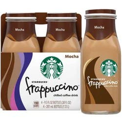 Starbucks RTD Starbucks Frappuccino Mocha Coffee Drink - 4pk/9.5 fl oz Glass Bottles