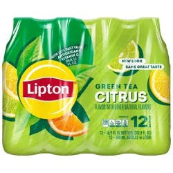 Lipton RTD Lipton Citrus Iced Green Tea - 12pk/16.9 fl oz Bottles