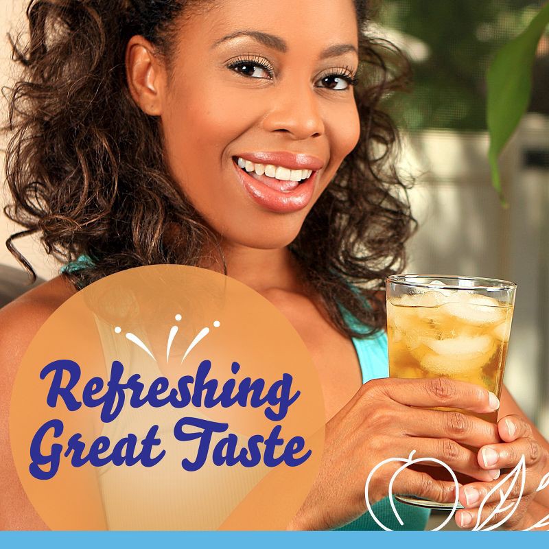 slide 7 of 9, Crystal Light Peach Iced Tea Drink Mix - 6pk/0.25oz Pouches, 6 ct, 0.25 oz