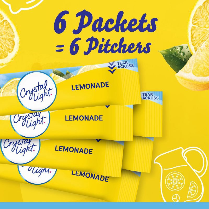 slide 5 of 9, Crystal Light Natural Lemonade Drink Mix - 6pk/0.53oz, 6 ct; 0.53 oz