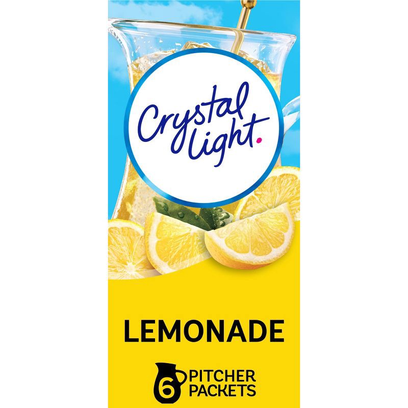 slide 1 of 9, Crystal Light Natural Lemonade Drink Mix - 6pk/0.53oz, 6 ct; 0.53 oz