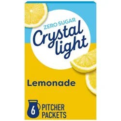 Crystal Light Lemonade Drink Mix - 6pk/0.53oz: Low Calorie, Non-Caffeinated, Dairy-Free