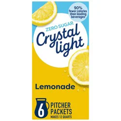 Crystal Light Natural Lemonade Drink Mix - 6pk/0.53oz