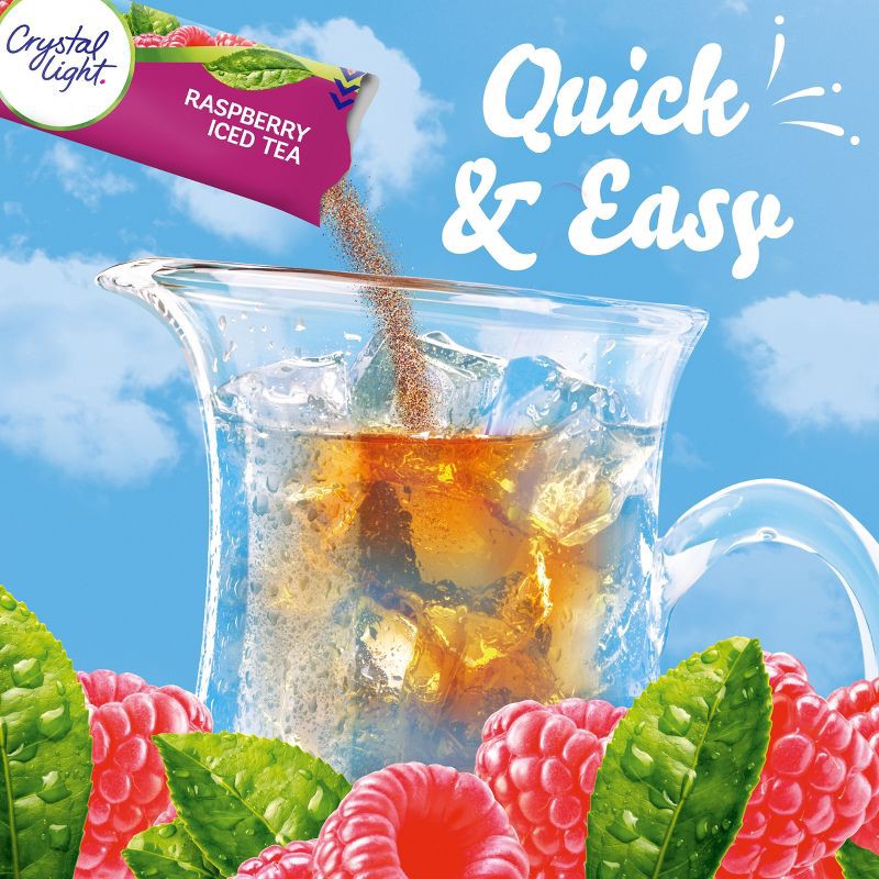 slide 3 of 11, Crystal Light Raspberry Iced Tea Drink Mix - 6pk/0.27oz, 6 ct, 0.27 oz