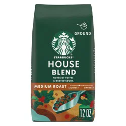 Starbucks House Blend Medium Roast Ground Coffee - 12oz