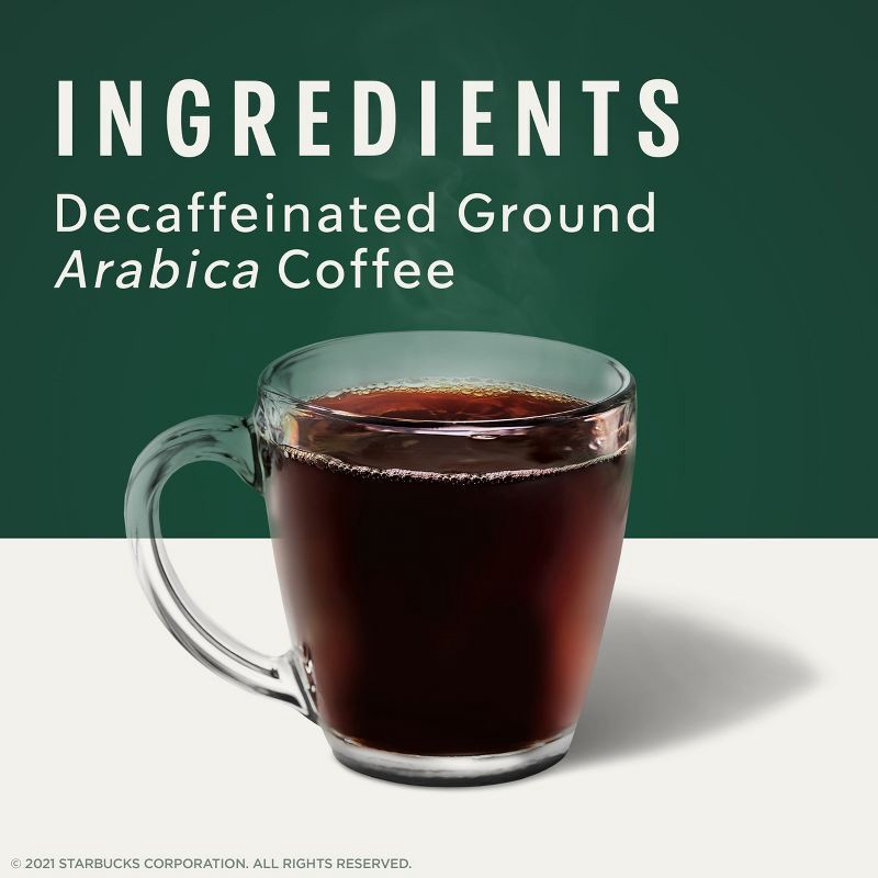 slide 4 of 6, Starbucks Medium Roast Decaf Ground Coffee — House Blend — 100% Arabica — 1 bag (12 oz.), 12 oz