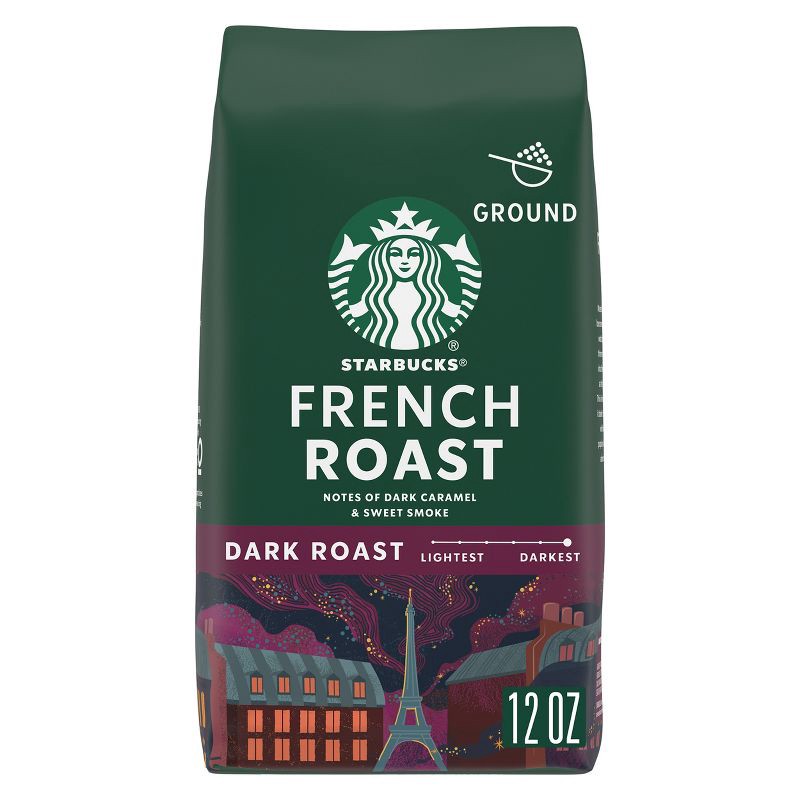 slide 1 of 5, Starbucks Dark Roast Ground Coffee — French Roast — 100% Arabica — 1 bag (12 oz.), 12 oz