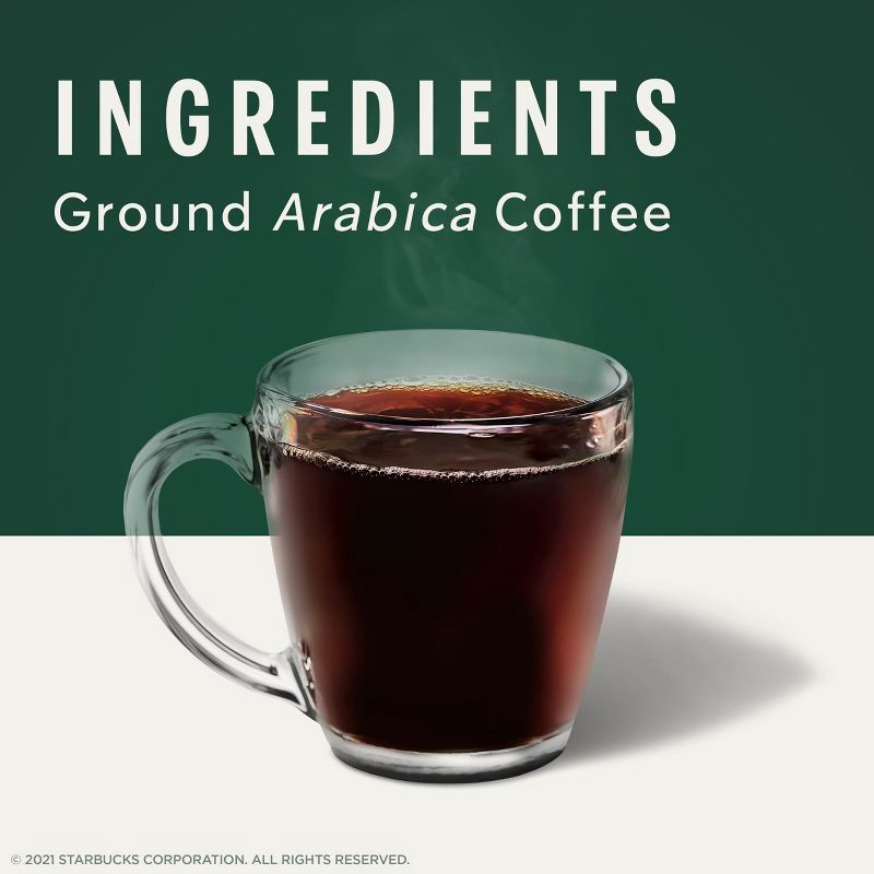 slide 4 of 5, Starbucks Dark Roast Ground Coffee — French Roast — 100% Arabica — 1 bag (12 oz.), 12 oz