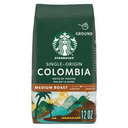 Starbucks Medium Roast Ground Coffee — Colombia — 100% Arabica — 1 bag (12 oz.)