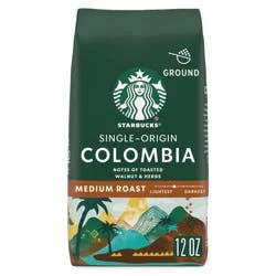 Starbucks Medium Roast Ground Coffee — Colombia — 100% Arabica — 1 bag (12 oz.)
