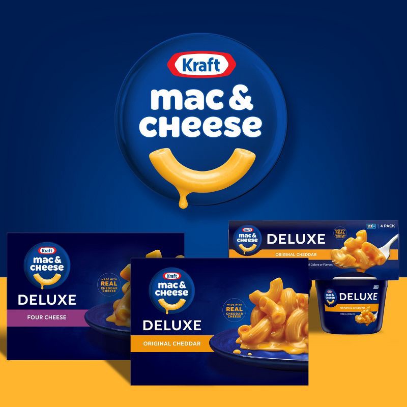 slide 8 of 9, Kraft Deluxe Original Cheddar Mac and Cheese Dinner - 14oz, 14 oz