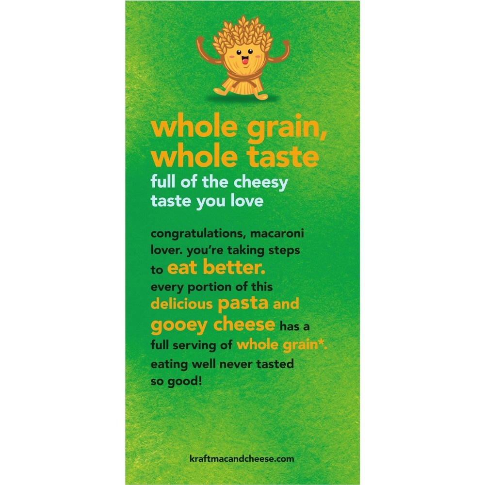 slide 7 of 9, Kraft Macaroni & Cheese with Whole Grain Pasta, 6 oz