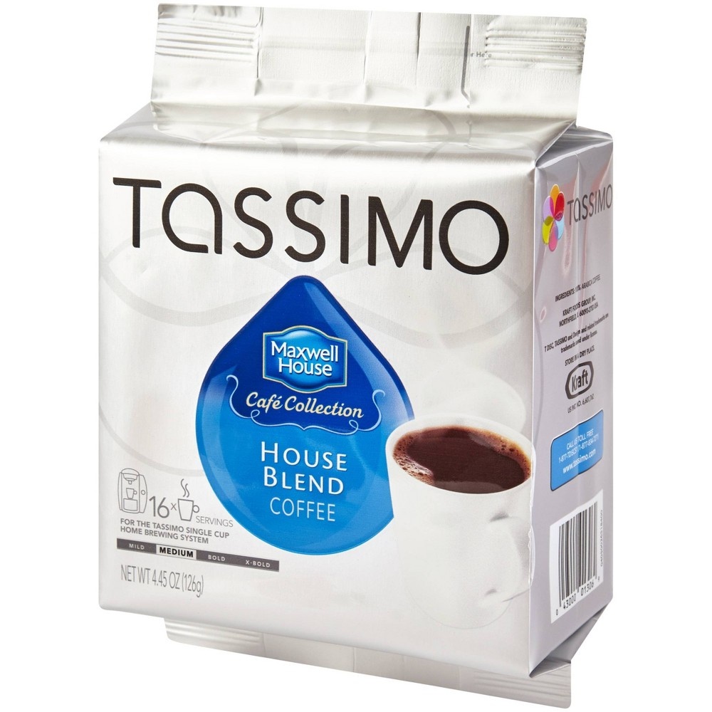 slide 3 of 9, Tassimo Maxwell House Café Collection House Blend Medium Roast Disc Coffee Pods, 16 ct