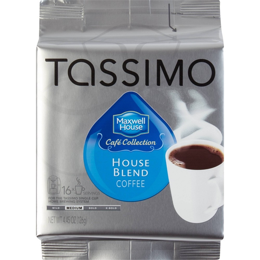 slide 4 of 9, Tassimo Maxwell House Café Collection House Blend Medium Roast Disc Coffee Pods, 16 ct