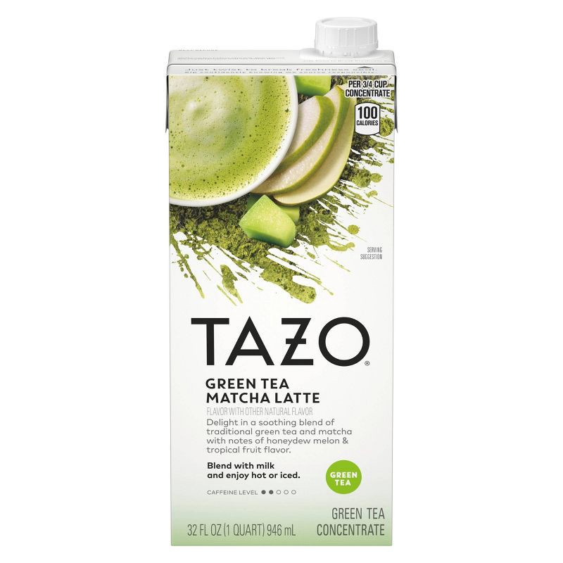 slide 4 of 9, Tazo Matcha Latte Green Tea Concentrate - 32 fl oz, 32 fl oz