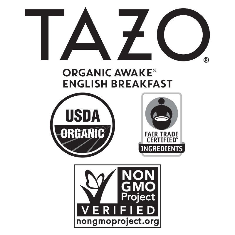 slide 14 of 14, Tazo Organic Awake English Breakfast Black Tea - 16ct, 16 ct