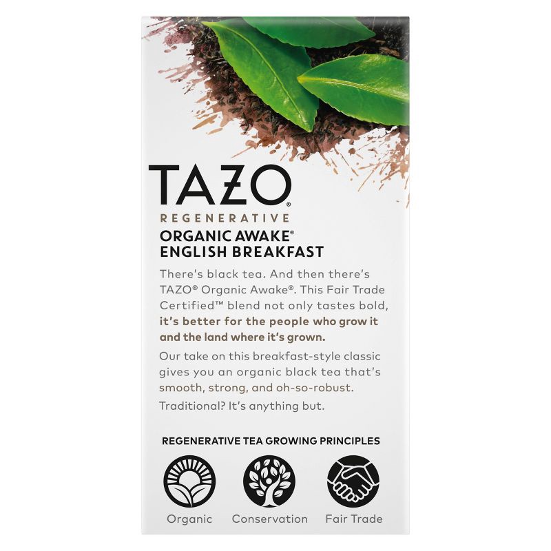 slide 5 of 14, Tazo Organic Awake English Breakfast Black Tea - 16ct, 16 ct