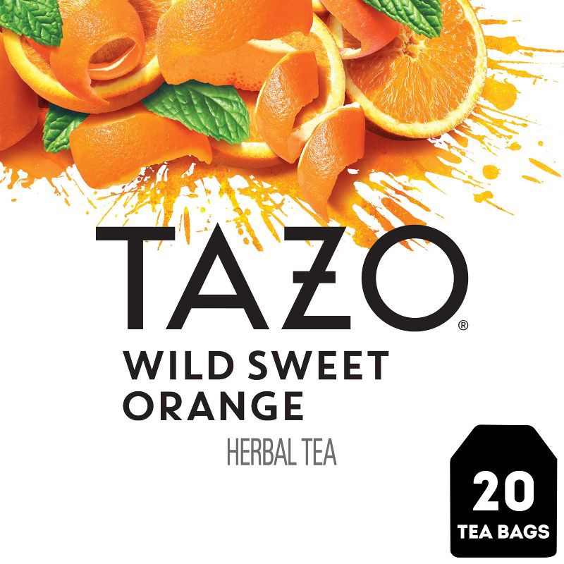 slide 11 of 11, Tazo Wild Sweet Orange Caffeine-Free Herbal Tea - 20ct, 20 ct