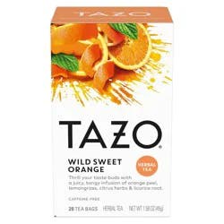 Tazo Wild Sweet Orange Caffeine-Free Herbal Tea Bags - 20ct