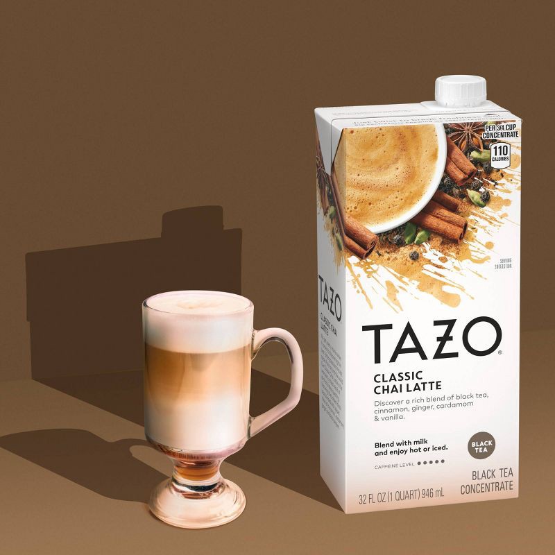 slide 4 of 16, Tazo Classic Latte Chai Black Tea - 32oz, 32 oz