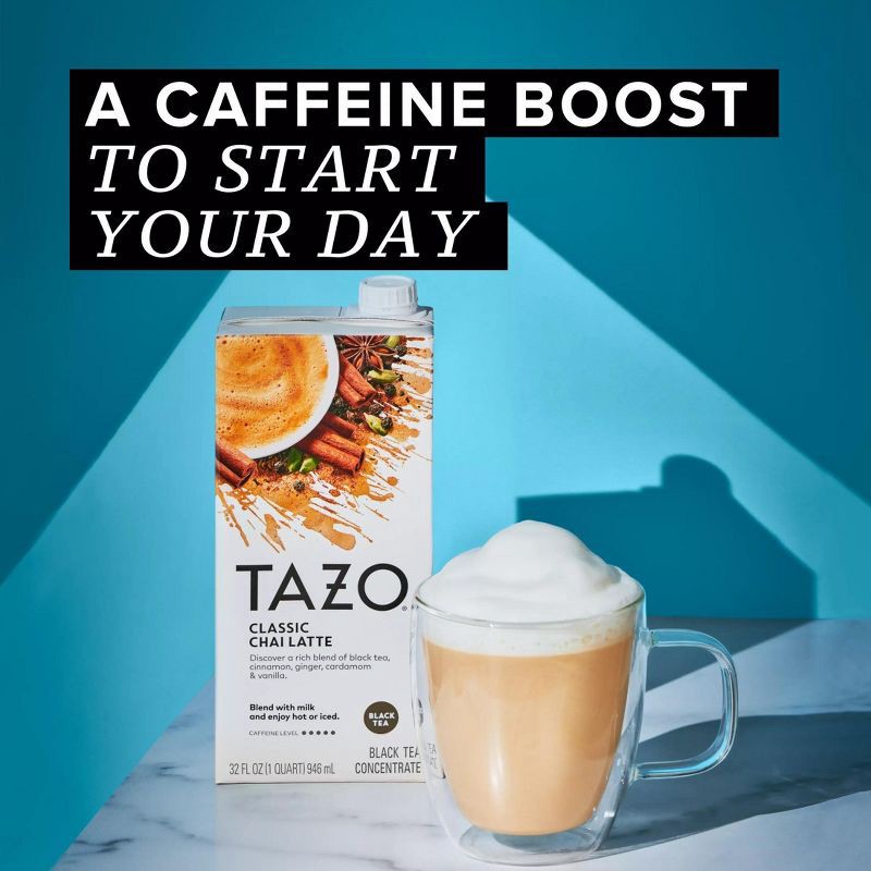 slide 5 of 8, Tazo Classic Chai Latte Black Tea Concentrate - 32 fl oz, 32 fl oz